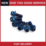 Universal Colorful Titanium Alloy Motorcycle Hexagon Bolts M6 x 15mm Pack of 6