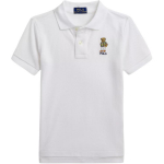 Polo Ralph Lauren T-s&auml;rk Ss24 Karu Kirjaga Tikand Slim Fit L&uuml;hikeste Varrukatega Polo Laste &uuml;laosad Valge 323853788-015 M