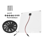 Tugev K&otilde;rge Toimivusega 100W 12V P&auml;ikesepaneeliga Ventilatsiooniventilaator Kaasaskantav Tarvik Kodudesse ja V&auml;litingimustesse Igap&auml;evaseks Kasutamiseks 1