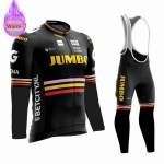 2026 Jumbo Team Talvine Termiline Fliis Pikkade Varrukatega Jalgrattas&auml;rgi Komplekt P&uuml;ksid Ropa Ciclismo Jalgrattariided MTB Rattameeste Meeskonna &Uuml;likond S