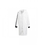 Adidas Originals Trefoil T&otilde;mblukuga Huppari Pikk Tuulekindel Jakk Naiste Jakk Valge DU7255 34