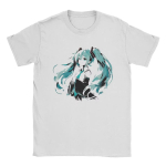 Hatsune Miku Anime Harajuku Prindiga T-s&auml;rk Y2K Meeste Naiste Vabaaja L&uuml;hikeste Varrukatega &Uuml;mara Kaelusega Puuvillane T-s&auml;rk Unisex Mood Mugav &Uuml;laosa XXXXL