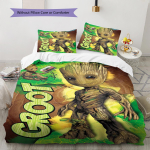 Groot Muster Voodipesu Tekikomplekt Tekikate Padjap&uuml;&uuml;r Kodu Dekoratsioon Kingitus (1 * tekikott + 2 * padjap&uuml;&uuml;ri, ilma s&uuml;damikuta) 135x200cm