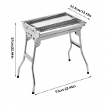 Kaasaskantav kokkupandav grillgrill K&uuml;tteahjud Multifunktsionaalne telkimine BBQ Grill Rest V&otilde;rk K&uuml;ttepuu pliit Roostevabast terasest BBQ Grill