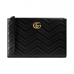 Gucci GG Marmont Seeria Matelass&eacute; Nahast Sidur Naiste sidur Must 476440-DSVRT-1000 Basic Set (Bag+Dust Bag)
