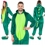 Meeste &uuml;hes t&uuml;kis dinosaurus pidžaama kigurumi maskeerimis&uuml;likond onesie kost&uuml;&uuml;m s Onesie dinosaurus kost&uuml;&uuml;m - S