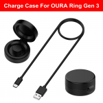 &Uuml;hildub Oura Ringi 4. ja 3. p&otilde;lvkonna laadimiskorpusega Kaasaskantav ohutu laadimisdokk USB-C-kaabliga nutis&otilde;rmuse tarvikutele Size 4