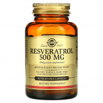 Solgar, Resveratrol, 500 mg, 30 taimetoitlast kapslit