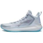 Li Ning Liren 3 Glacier Textile, Synthetic Leather, TPU Abrasion Resistant Breathable Mid top Basketball Shoes Men's ABAS089-3 40