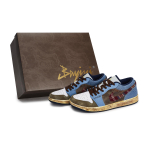 Jordan Air Jordan 1 Vintage Basketball Shoes Men's Low top White/Blue/Red/Brown IH0648-141(Team80-S-BOX) 44 black