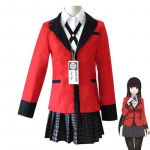 5 TK t&auml;iskomplekt Anime Kakegurui Cosplay kost&uuml;&uuml;m Jabami Yumeko Cosplay kost&uuml;&uuml;m Igarashi Sayaka vormiriietus S