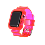 L&auml;bipaistev rihm + korpus Apple Watch 9 8 7 6 5 SE 4 38MM 42MM jaoks L&auml;bipaistev silikoonrihm iwatch 40mm 44mm 41MM 45MM Ultra 49MM jaoks 49mm