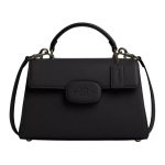Coach Sile nahast ovaalse &uuml;lemise sangaga crossbody kott, must, naistele, igap&auml;evaseks kasutamiseks Basic Set (Bag+Dust Bag)