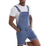 Mens Plus Pocket Jeans Overall Jumpsuit Streetwear Overall Suspender p&uuml;ksid XXL sinine