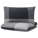 IKEA BRUNKRISSLA Tekikoti komplekt must