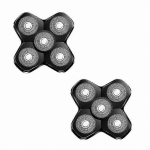 MANSCAPED Kuppelraseerija Asenduslabad, 5-teraline Magnetiline Pea, 2-pakk meestele