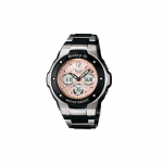 Casio BABY-G Elu veekindel Kvartsliikumine Vaikne terasest rihm Jaapani ja Korea kell 50,4 mm Naiste kell Roosa sihverplaat MSG-300C-1B roosa