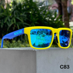 Uus v&auml;rv KDEAM Br&auml;ndi Disain Meeste Ruudukujulised Polariseeritud P&auml;ikeseprillid Moodsad Naiste Varjundid Reisi P&auml;ikeseprillid Peegeldava Kattega Klaasid Only Sunglasses blue
