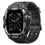 Kaitse&uuml;mbris+Taktikaline rihm Apple Watchi rihmadele Ultra 3 2 49mm 46mm 45mm 44mm TPU Kate Metallist k&auml;ev&otilde;ru iwatch seeriad 11 10 9 8 7 6 SE 46MM (Series 11 10) gray