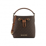 Michael Kors MK Suri Monogramiga T&otilde;mblukuga L&otilde;uendi ja Nahast &Auml;mbrikott Naiste kotid Tammepruun 35T0GU2C0B-200 Basic Set (Bag+Dust Bag)