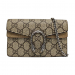 [Kasutatud] Gucci Dionysus GG Supreme Super Mini kott 'Beež' - V&auml;ga hea #1RS44ZC ONE SIZE