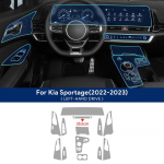 Kia Sportage NQ5 jaoks  Auto keskkonsooli meediapaneeli navigatsiooni TPU kriimustuskindel kaitsekile sisekile kleebis A-LHD