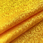 Brocade Jacquard Nisulille Muster Damask Kangas Siidist Satiinist T&uuml;drukute Kleidi Cheongsam Kost&uuml;&uuml;mi Kardina DIY Tikkimiseks Lapiteki 50cm x 75cm yellow