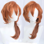 Kvaliteetne Anime Bungo Stray Dogs Chuya Nakahara Chuuya Cosplay Parukas kuumakindel s&uuml;nteetiline juuksepikendus (as the picture,One Size)