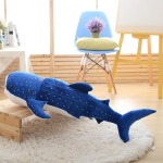 50-120cm Suur Suurus Uus Stiil Sinine Perekonna M&auml;nguasjad Suur Kala Riidest Nukk Vaal T&auml;idisloomad Laste S&uuml;nnip&auml;evakingitus 50cm sinine