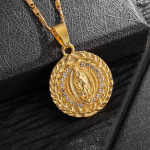 Ripats Mood Religioosne Naiste Ehted Katoliku Neitsi Maarja Kaelakee 50CM(Necklace Size)