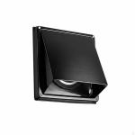 Ventilatsiooniklapp Kapuuts 304 Roostevaba Teras Kuivati Ventilatsiooniava Kate V&auml;ljat&otilde;mbetoru Kate Must 4 tolli Black 4 Inch 100MM