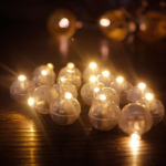 50tk joogitopsi v&auml;ike &uuml;mmargune pallvalgusti &otilde;hupalli LED-v&auml;lguga helendavad lambid laternavalgus pulmapeoks s&uuml;nnip&auml;evaks 50pcs soe valge v&auml;rv