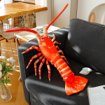 60/80cm t&auml;idisega Austraalia homaar pehmem&auml;nguasi t&auml;idisega elutruu mereelukas Austraalia homaar ookeani diivanidekoratsioonipadi about 55-60cm red