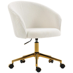 Kontoritool, ergonoomiline k&otilde;rguse reguleeritav kontoritool, p&ouml;&ouml;rlev iste, terasest alus, kreemjas 60 x 58.5 x 86 cm