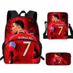 CR7 Laste seljakotikomplekt Kooli Oxfordi riie Kaheosaline kott Eesmise taskuga Pinal Crossbody Ergonoomiline selg Design 25