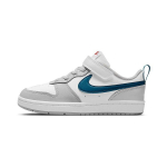 Nike Court Borough 2 Madalad Lauatennise Kingad Valge Hall Sinine Laste BQ5451-117 28