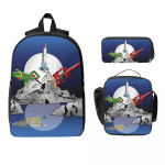 Thunderbirds Tracy Island Seljakott Poistele T&uuml;drukutele Raamatukott Koolikott &Otilde;lakotid 3 tk Isoleeritud L&otilde;unakott K&uuml;laliskott One Size gray