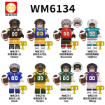 Philadelphia Eagles NFL Jalgpalli Minifiguuride Ehitusklotside M&auml;nguasi, Mini F&auml;nnide Kogutav Komplekt, Loov Kingitus WM6134(2311-2318) 8pcs