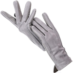 Kvaliteetsed naiste nahkkindad V&auml;rvilised Talvised Ehtsad Suede 50% Ehtsat Nahka 50% Naiste Kindad 8 hall