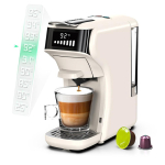6in1 Kapselkohvimasin Kuum/K&uuml;lm Mitmekordne Espresso Cafetera Cappuccino Kohvimasin Dolce Gusto Nespresso Pulber H1B