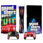 M&auml;ngukonsooli v&auml;rvilised kleebised, v&auml;rvilised kilekeha kleebised, Grand Theft Auto GTA6 kontrolleri kleebised K