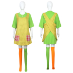laps-vanem naiste COS pikad sokid Pippi cosplay riided riided riided esinemisriided 110 green