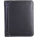 Meeste lehma nahast rahakott rahataskud krediit-/ID-kaardi hoidik, rahakott 2 v&auml;rvi must