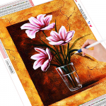 5D tikandid maalid kivist kleebitud DIY teemantmaalid lille ristpistes 20*30 cm
