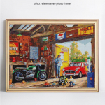 Teemanttikandid t&auml;isekraanil maastik Teemantmosaiikide m&uuml;&uuml;k Maaliline teemantmaal 20X30