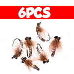 6tk #8 kaalutud k&auml;rbsep&uuml;&uuml;k, s&ouml;&ouml;t Dragon Fly Nymph putukauss forellile ahvenale ahvenale