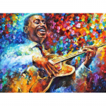 T&auml;isringi puur Teemanttikandid kitarr, 5D DIY Teemantmaal Ristpistes Rhinestone 20X30CM