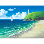 T&auml;is&uuml;mmargune puur Teemanttikandid Mere&auml;&auml;rne majakas DIY Teemantmaal Ristpistes Rhinestone 20X30CM