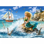 DIY teemantmaal  Meremaastik merineitsi  Teemanttikandid Ristpistes Rhinestone'i mosaiikmaal 20X30CM