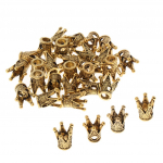 30x sulamist rastapatsid helmed punutised torud ehted isetegemise k&auml;ev&otilde;ru ripatsid kuldsed 1.3 x 1.1cm kuldne